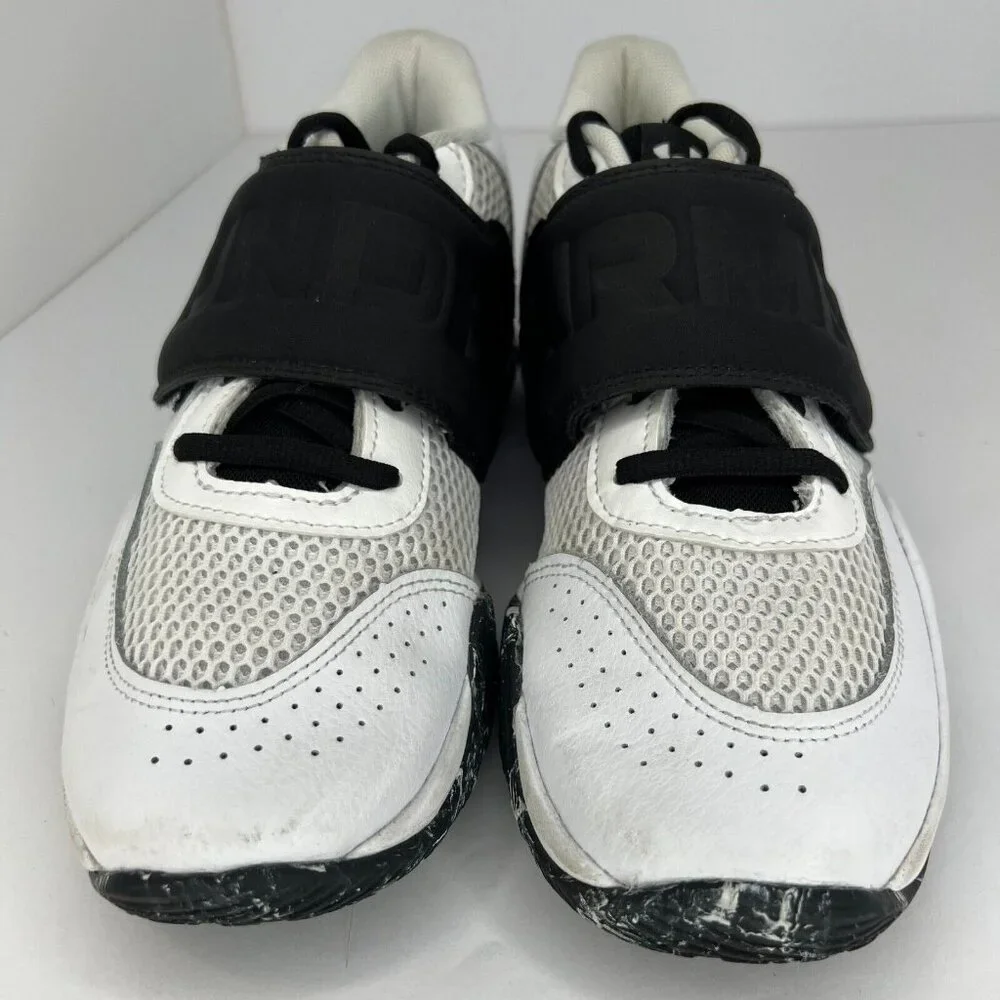 Under Armour Boys 3026637-101 White Black GS Zone BB 2 Size 6Y Basketball Shoes
